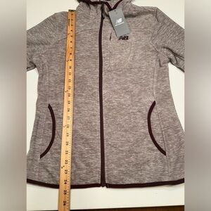NWT Women's Small New Balance Fleece Full Zip Hoodie Jacket (A5)